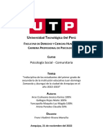 Propuesta de Intervencion Psicosocial