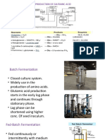 Industrial Production of Glutamic Acid