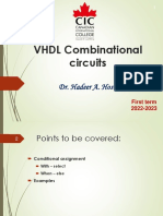 Lec 3 (VHDL For Combinational Circuits)