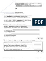 Oxford Solutions Pre Int Progress Test Unit 5 B PDF