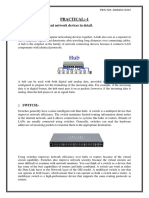 Practical:-1: AIM:-Study of Different Network Devices in Detail. HUB