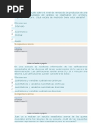 Examen Estadistica Semana 1 Utel