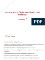 Module 1 - Introduction To Digital Investigation and Forensics