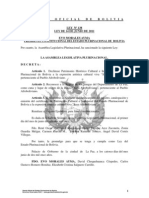 Ley 138 Declaracion de Patrimonio Cultural e Inmaterial A La Expresion Artistica Cultural Viva "Saya Afroboliviana"