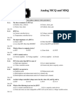 Ch-8 Analog MCQ and MSQ