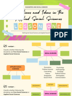 DIASS LESSON 1 Disciplines of Social Sciences and Applied Social Sciences