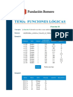 Funciones Lógicas - Ejercicio