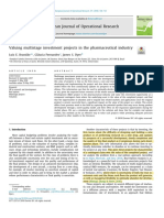 Edited-Valuing Multistage Investment Projects in The Pharmaceutical Industry