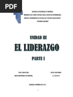 Unidad Iii El Liderazgo Parte I. Juan Amaro