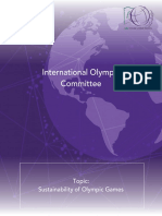 IOC - Sustainability of Olympic Games