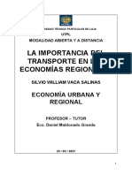 Eur - La Importancia de La Economía de Transporte - Ensayo - SWVS - B1