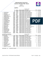 Classements Départementaux de Cross Court 2022 