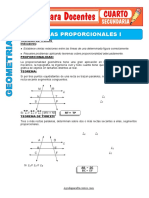 Lineas Proporcionales para Cuarto de Secundaria