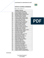 Relación de Alumnos Aprobados