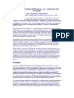 A Teoria Das Inteligências Múltiplas e Suas Implicações para Educação