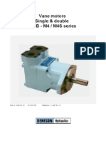 Parker (M4 - M4S, M4D, M4SD) Hydraulic Motors, Vane Motors M4 - M4S Series