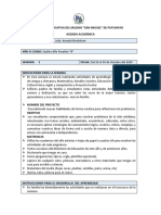 Amada Semana 8 Agenda 5to B 2020