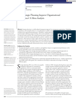 2019 (George, Walker, & Monster) Does Strategic Planning Improve Organizational Performance A Meta-Analysis