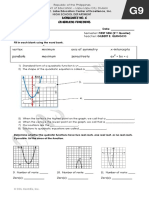 Quadratic Functions Worksheet