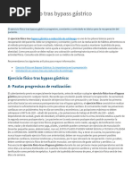 Ejercicio Físico Tras Bypass Gástrico