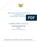 Lab Manual of Software Architecture CS701