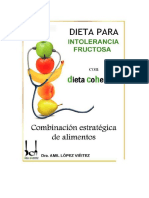 Ebook Dieta para Intolerancia Fructosa