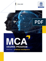 Jain Online Master of Computer Applications Ai Brochure