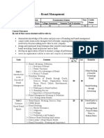 Brand Management Syllabus