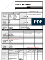 Personal Data Sheet