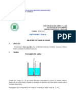 Fis-II - Experimento N°8 - Calor Especifico