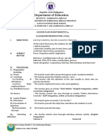 Lesson Plan II in Mathematics 9