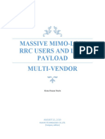 Massive MIMO - Low RRC User & Payload-Multi Vendor