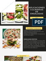 Aplicaciones Culinarias de Las Ensaladas