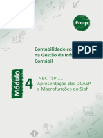 Módulo 4 - NBC TSP 11 - Apresentação Das DCASP e Macrofunções Do Siafi