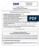 18 - Supervisor de Recursos Humanos: Município Ascurra Edital 001/2022