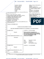 Declaration of Keith R. D. Hamilton in Support of Rambus Inc.'S Supplemental Brief On The Court'S September 5, 2008 Tentative Order