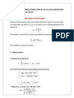 Correlaciones para Coefic. de Trans. de Calor