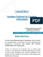 Chapitre 2 - Système National de Contrôle Alimentaire