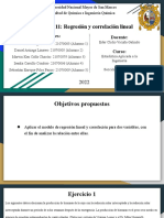 Diapositiva de La Actividad 11 - Regresión y Correlación Lineal - Grupo 1