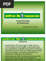 Corporation Bank - An Introduction