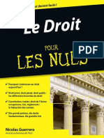 Le Droit Pour Les Nuls (Nicolas GUERRERO)