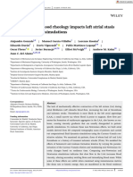 Numer Methods Biomed Eng - 2022 - Gonzalo - Non Newtonian Blood Rheology Impacts Left Atrial Stasis in Patient Specific