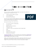 Creating A General Ledger