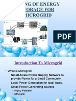 Sizing of Energy Storage For Microgrid