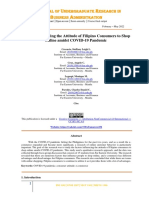 Factors Influencing The Attitude of Filipino Consumers To Shop Online Amidst COVID-19 Pandemic