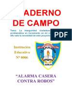 CUADERNO DE CAMPO Proyecto de CyT