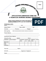 Nursing Admission Forms