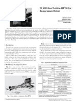 25MW Gas Turbine MFT-8 For Compressor Driver