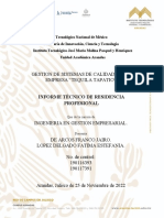 Informe Tecnico. Fatima Lopez Delgado y Jairo de Arcos Franco.