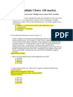 Sample MidTerm MC With Answers